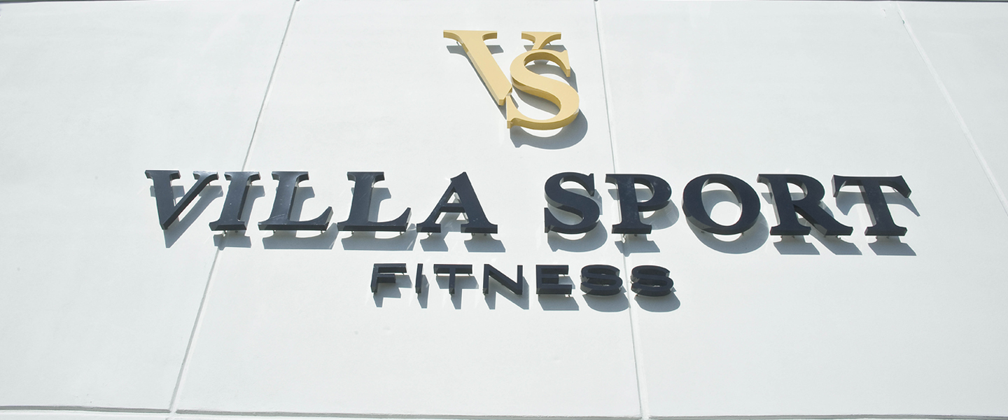 Logo on Villa Sport Fitness building